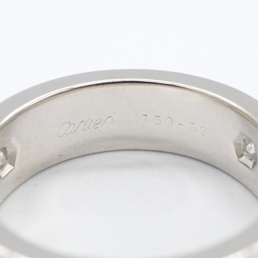 CARTIER 18k Silver Diamond Love Ring - Picture 4 of 8